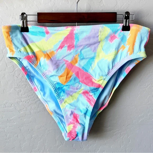 NWT Wild Fable High Leg Cheeky Bikini Bottoms - Picture 2 of 7